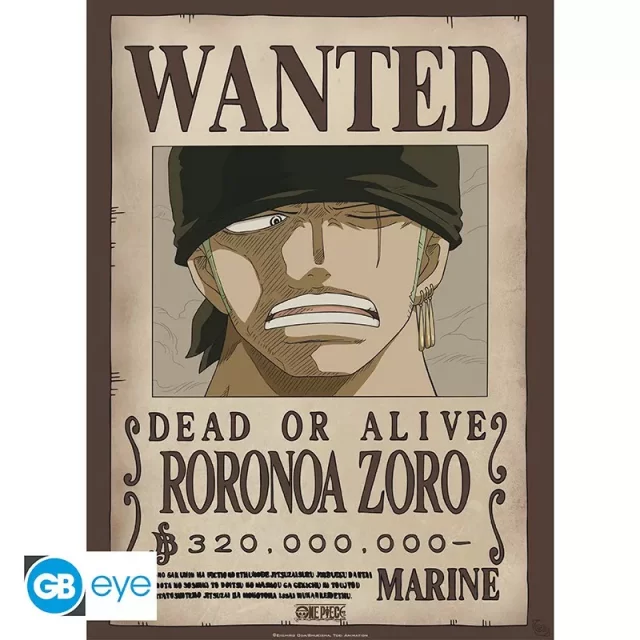 Plakat One Piece - Wanted Zoro & Sanji (Set 2 Stück)
