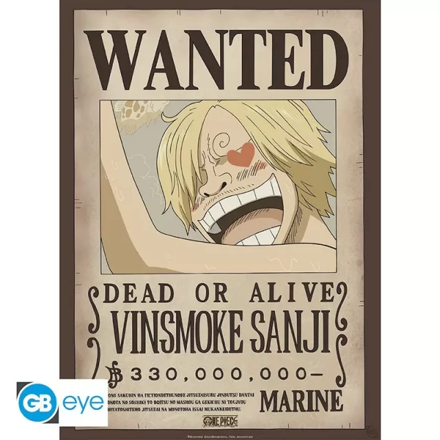 Plakat One Piece - Wanted Zoro & Sanji (Set 2 Stück)