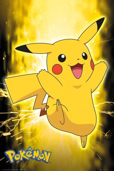Plakat Pokemon - Pikachu Neon