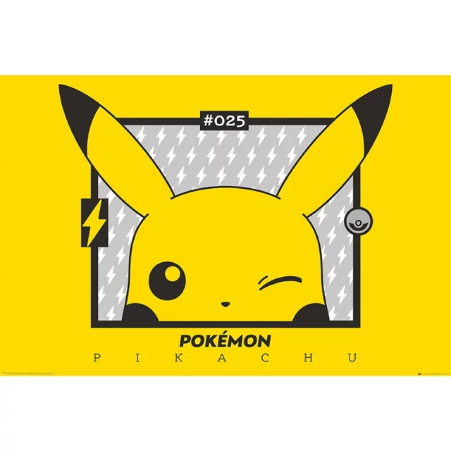 Poster Pokemon - Pikachu Wink