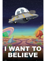 Poster Rick and Morty - I Want to Believe