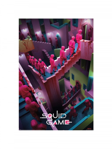 Poster Squid Game - Crazy Stairs