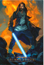 Poster Star Wars: Obi-Wan Kenobi - Flames Painting