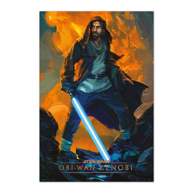 Plakat Star Wars: Obi-Wan Kenobi - Flames Painting