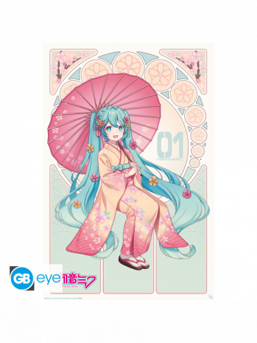 Poster Vocaloid - Sakura Kimono