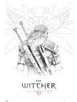 Poster Witcher - Geralt Sketch