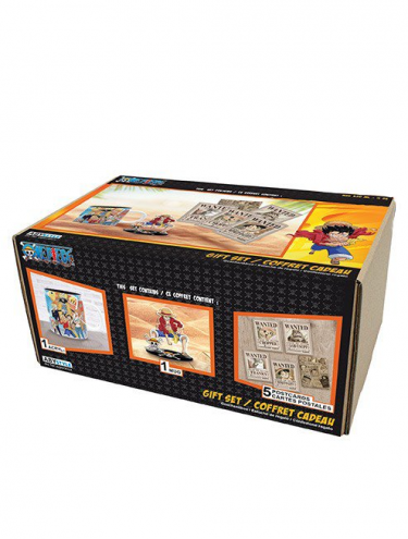 Geschenkset One Piece - Luffy (Pokal, Acrylfigur, Postkarte)
