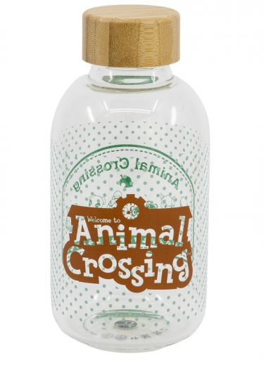 Trinkflasche Animal Crossing - Logo (Glas)