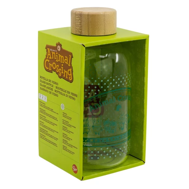 Trinkflasche Animal Crossing - Logo (Glas)