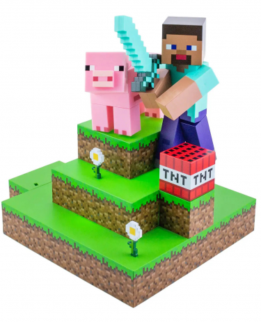 Tischlampe Minecraft - Steve Figural Light