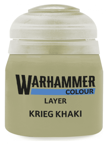 Warhammer Colour Layer Paint (Krieg Khaki) - Deckfarbe, Grün