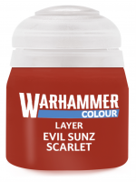 Warhammer Colour Layer Paint (Evil Sunz Scarlet) - Deckfarbe, rot