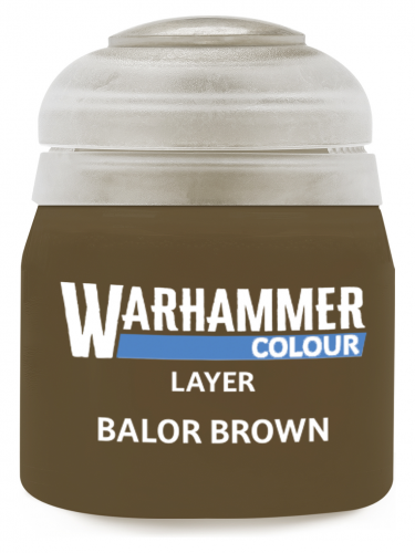 Warhammer Colour Layer Paint (Balor Brown) - Deckfarbe, Braun