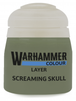 Warhammer Colour Layer Paint (Screaming skull) - Deckfarbe, grau