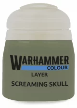 Warhammer Colour Layer Paint (Screaming skull) - Deckfarbe, grau