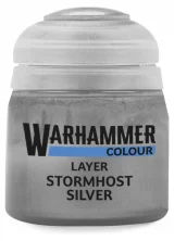 Warhammer Colour Layer Paint (Stormhost Silver) - Deckfarbe, Silber