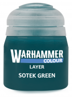 Warhammer Colour Layer Paint (Sotek Green) - Deckfarbe, Grün