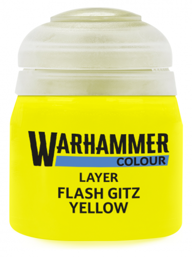 Warhammer Colour Layer Paint (Flash Gitz Yellow) - Abdeckfarbe, gelb