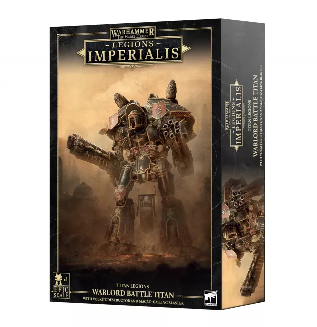 Warhammer: Horus Heresy - Legions Imperialis - Titan Legions - Warlord Titan with Volkite Destructor and Macro-gatling Blaster - Brettspiel