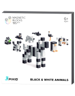 Magnetischer Bausatz PIXIO - Black and White Animals (Geschichtenserie)