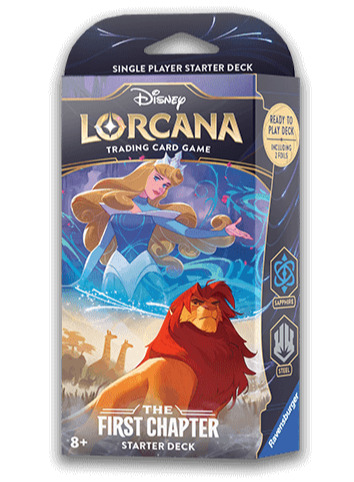 Kartenspiel Lorcana: The First Chapter - Sapphire / Steel Starter Deck (ENGLISCHE VERSION)