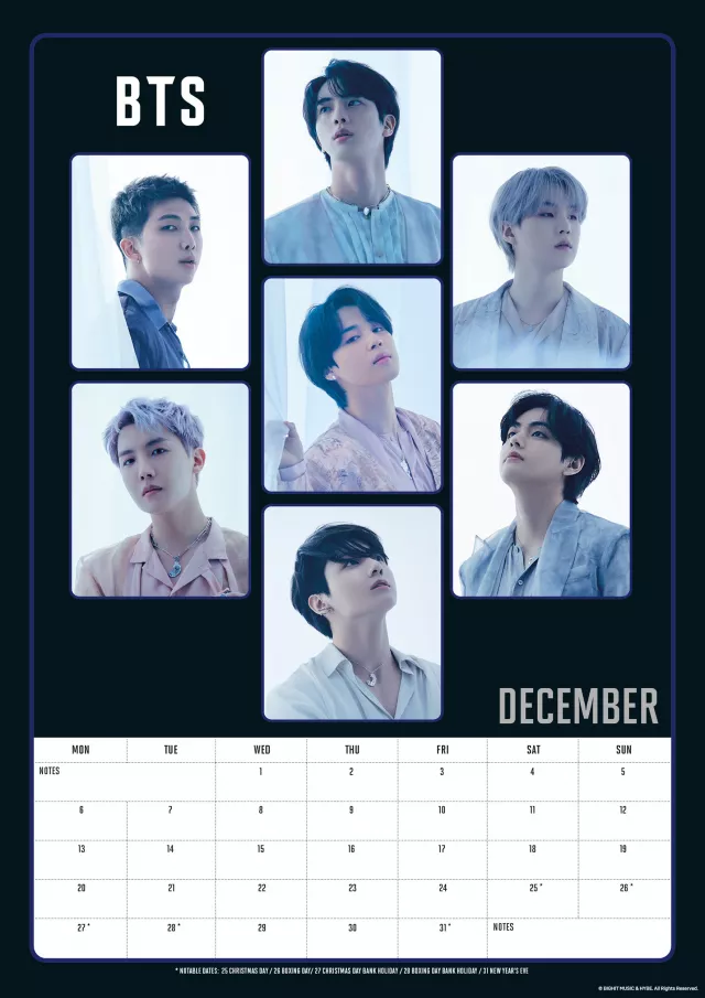 Kalender BTS 2027 (A3)