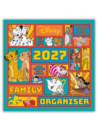 Kalender Disney Classics - Family Organiser 2027 (+ Sticker)