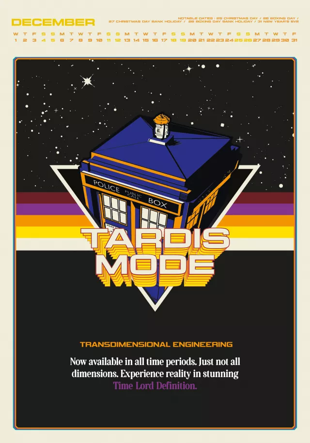 Kalender Doctor Who Classic Deluxe 2027 (A3)