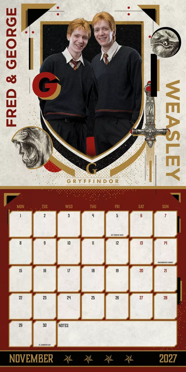 Kalender Harry Potter 2027