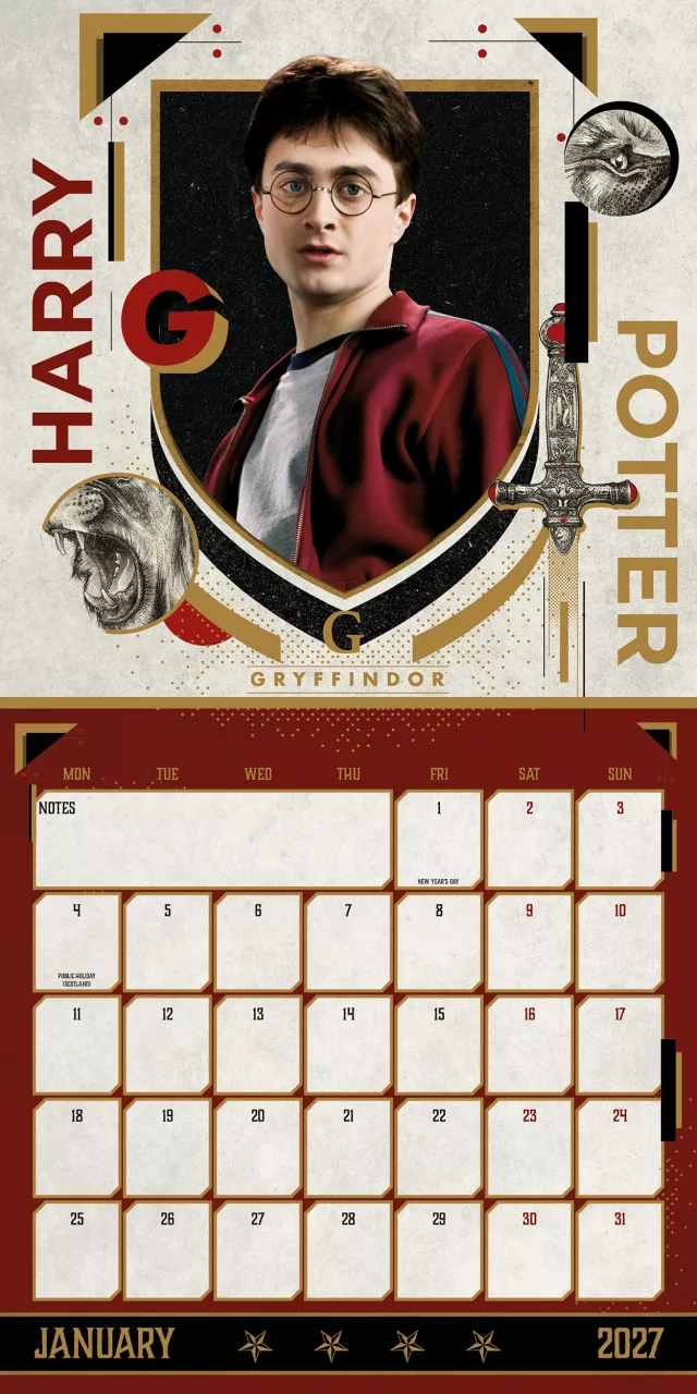 Kalender Harry Potter 2027