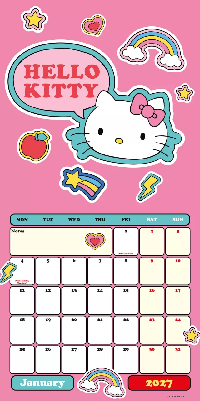 Kalender Hello Kitty & Friends 2027