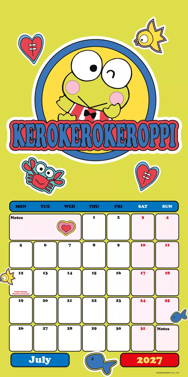 Kalender Hello Kitty & Friends 2027