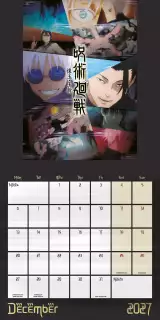 Kalender Jujutsu Kaisen 2027 - Japanische