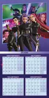 Kalender KPop Demon Hunters 2027 (16 Monate)