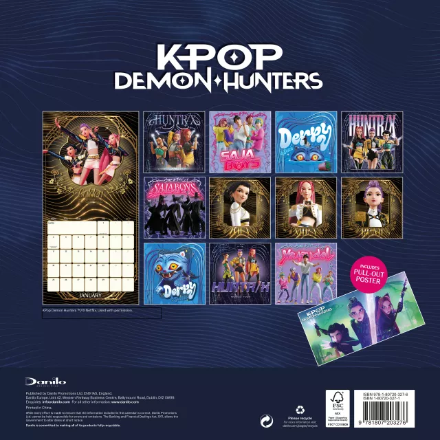 Kalender KPop Demon Hunters 2027