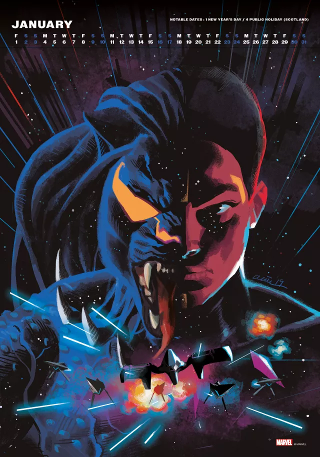 Kalender Marvel Deluxe 2027 (A3)