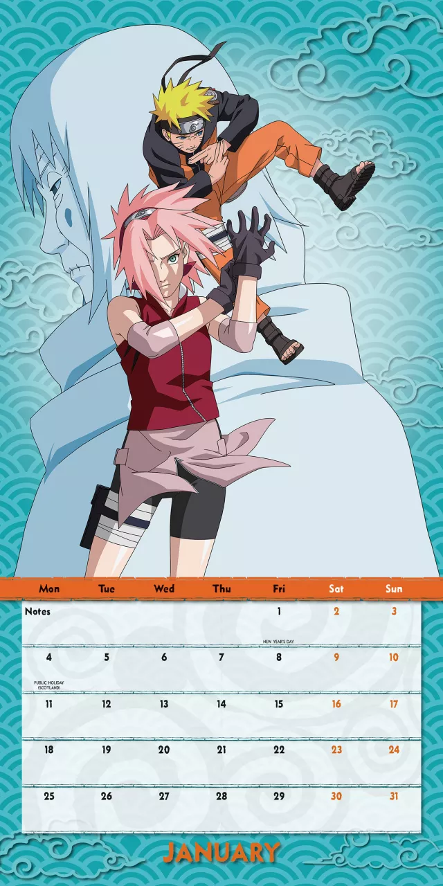 Kalender Naruto Shippuden 2027 - Anime