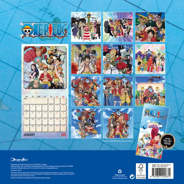 Kalender One Piece 2027 - Anime