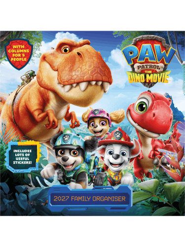 Kalender Paw Patrol: Dino Movie - Family Organiser 2027 (+ Sticker)