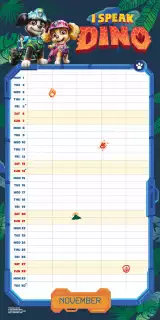 Kalender Paw Patrol: Dino Movie - Family Organiser 2027 (+ Sticker)