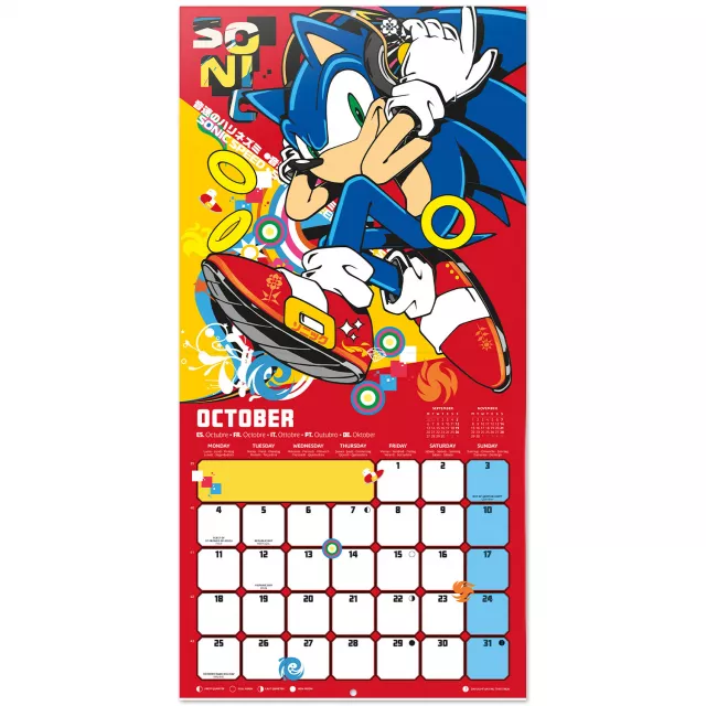 Kalender Sonic The Hedgehog 2027