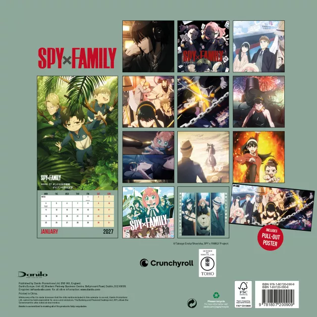 Kalender Spy x Family 2027 - Anime
