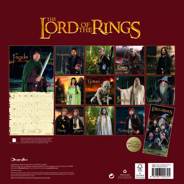 Kalender The Lord of the Rings 2027