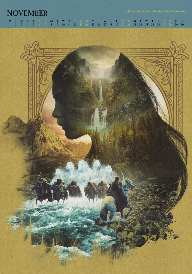 Kalender The Lord of the Rings Deluxe 2027 (A3)