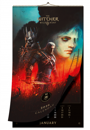 Kalender The Witcher - The Witcher 3: Wild Hunt 10th Anniversary Calendar 2026