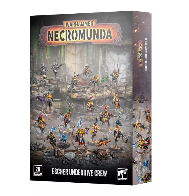 Warhammer Necromunda - Escher Underhive Crew (20 Figuren) - Brettspiel