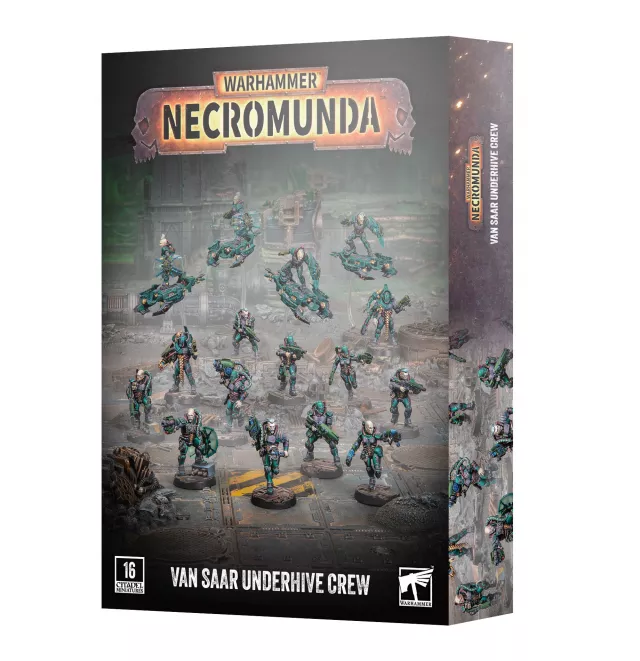 Warhammer Necromunda - Van Saar Underhive Crew (16 Figuren) - Brettspiel