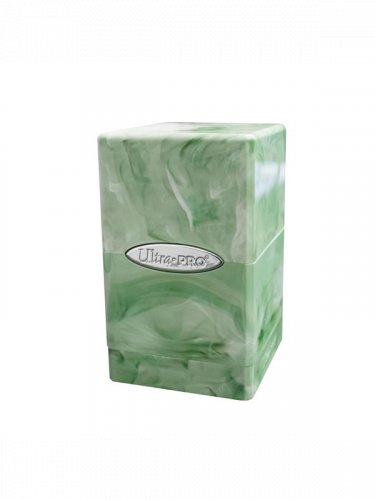 Kartenbox Ultra Pro - Marble Satin Tower (Lime Green/White)