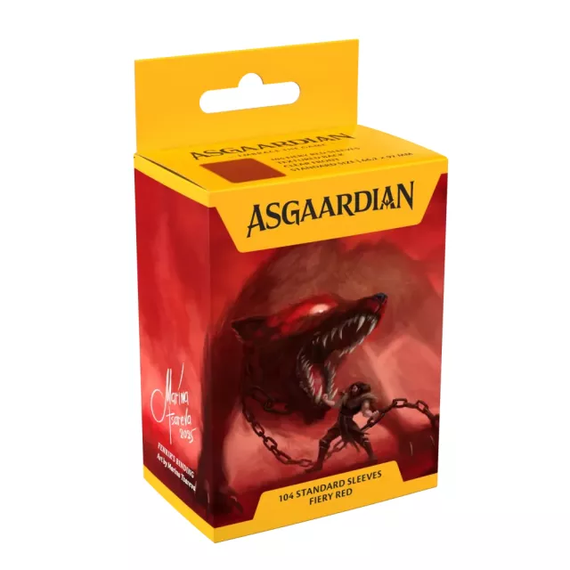 Schutzhüllen für Karten Dragon Shield - Asgaardian Sleeve: Fiery Red Standard (104 Stk.)