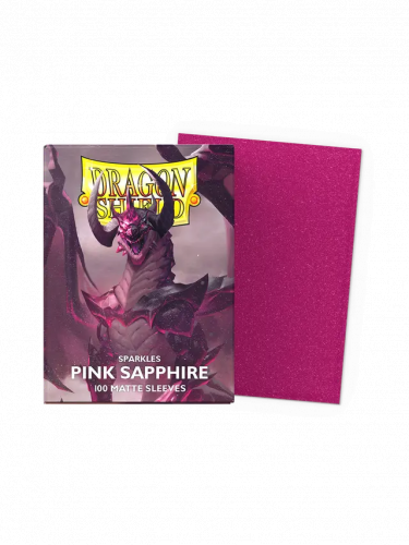 Schutzhüllen für Karten Dragon Shield - Dual Sleeves Glare Matte Pink Sapphire (100 Stk)